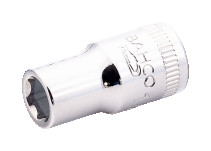 1/4" 6-face End Head, 3/8" SB6700SZ-3/8