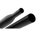 Heat shrinkable tube ERA NO-224-502 TTU NG-LS 40/20 black in lengths of 1 m 10 pcs
