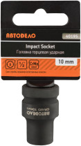 Головка торцевая ударная *10 (DR1/2"; 6PT; L-38мм) АвтоDело 40195