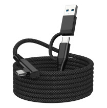 Кабель Type-C - Type-C с USB-адаптером