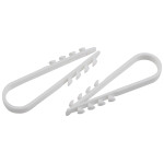 Дюбель хомут ЭРА NO-224-556 для круглого кабеля 5-10 мм белый (10 штук)