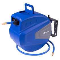 Pneumatic hose 10x15 mm, 20 m, on an automatic coil, polyurethane, 1/4" thread MASTAK 681-10120HR