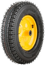 Колесо запасное, 8 слойная шина, 390х90x220 мм для тачек 77609; 77612; 77627 (4,80"/4,00"-8") (посадка ширина 90 мм, диаметр 16 мм)