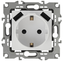 Розетка ЭРА Elegance 14-4109-01 2P+E 16A-250В со шторками с 2xUSB 5В-3А белый