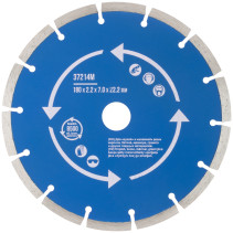 Диск отрезной алмазный сегментный (сухая и влажная резка) 180 х 2,2 х 7 х 22,2 мм