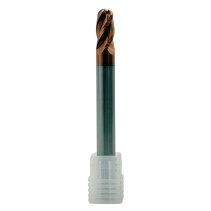 Spherical carbide milling cutter c/x f 10x20x100 mm z=4 on steel, coated with TiXCo, HRC 55 TORNERI T026308
