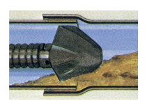 Изогнутый лопаточный скребок с муфтой 32 мм