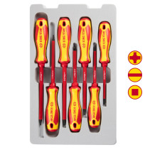 Screwdriver set, dielectric, 7 pieces KING TONY 30607MR02