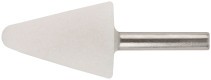 Abrasive ball (for metal), shank 6 mm, cone 25x35 mm