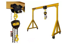 Мобильное перегрузочное устройство OCALIFT гп 1т 2,4х2,1 метра ручной с талью СЕВЕР на каретке