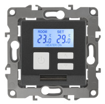 12-4111-12 ERA Thermostat universal 230V-Imah16A, IP20, Era 12, graphite