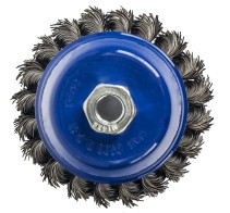 Bowl-shaped twisted PRACTICE Cord Brush 90 mm M14 (1 pc.) blister (032-478)