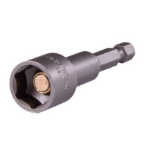 1/4" hexagon screwdriver head, 14 mm, L = 65 mm, magnetic KING TONY 7616514M