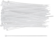 Хомуты нейлоновые для проводов, белые 100 шт., 3,6х150 мм