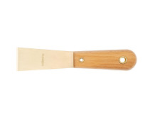 Painting spatula narrow 40 mm AlCu wooden handle intrinsically safe 204C-1004, HORTZ