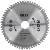Диск пильный для циркулярных пил по алюминию 190 x 30/20 x 60T