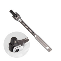 1/4", 130 mm hand crank, with KING TONY 2453-05F hinge