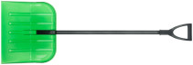 Snow shovel, polycarbonate, aluminum handle, average 460x400x1380 mm