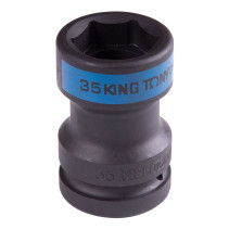 End impact head 1", Square 17 mm x Hex 35 mm, footboard KING TONY 85451735M