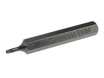 Бита 10мм TORX удлиненная T10Hх75мм S2 JTC