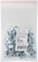 Гайка самоконтрящаяся с нейлоновой вставкой М8 100 шт DIN 985 фасовка