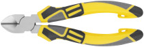 Smart side cutters, tricolor rubberized handles, 190 mm nickel coating