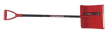 Plastic shovel Snezhnik (UMKA) 380*370 d-32, with aluminum bar, removable aluminum handle and V-handle