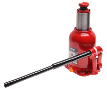 Домкрат бутылочный 10т 180-430мм 2-х плунжерный GTE