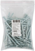 Шурупы оцинкованные, остроконечные DIN7981, 5,5 х 50 (фасовка 100 шт)