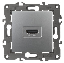 Розетка ЭРА Elegance 14-3114-03 HDMI IP20 алюминий