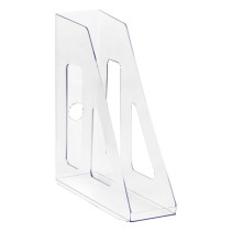 Paper tray vertical STAMP "Asset", transparent, width 70mm