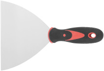 Spatula, stainless steelsteel, rubberized handle 6" (150 mm)