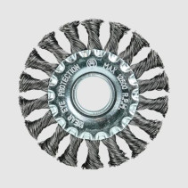 Disc cord brush (0.5 mm twisted galvanized steel, diameter 100 mm, fit 22.23 mm) BERGER BG1736