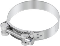 Хомут обжимной силовой шарнирный, нерж.сталь 98-103 мм