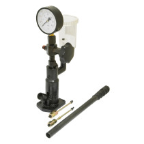 Стенд для проверки дизельных форсунок ER-86306 с манометром и резьбовыми адаптерами-переходниками (М12хМ12, М12хМ14), ремкомплект ЭВРИКА /1/4 «РЕМОНТ