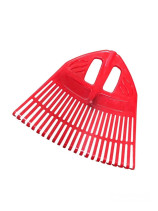 Plastic fan rake 23 teeth "Floks" colored 500mm made of primary polypropylene b/h (010820)