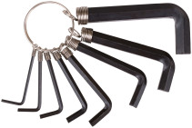 HEX keys on a ring 8 pcs.(2-10 mm )