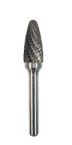 Борфреза №350, Форма F, Тв. Сплав, Двойная заточка 16*25*70 мм, d хв.= 6 мм Пласт бокс 1/10