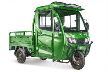 Cargo electric tricycle Rutrike CARGO Cabin 1500 60V1000W, green