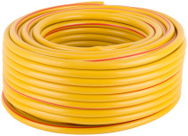 Three-layer reinforced irrigation hose, yellow 1/2" x 1.9 mm x 50 m