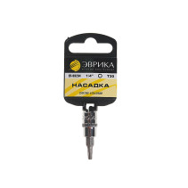 Насадка ER-93204H 1/4" DR торкс T20 (с держателем) ЭВРИКА 1/240