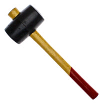 Киянка резиновая, черная, деревянная ручка 450гр, ЧЕГЛОК (20/40)