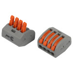 ERA terminal NO-225-347 universal 222-414 with levers 4-wire 0.08-2.5/4 mm2 pack of 50 pieces