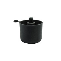 Опора меб. пласт. WPJA-22 h44 регул. черный AKS