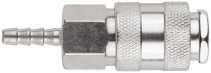 Quick-release adapter with 6 mm herringbone shut-off valve