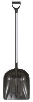 Лопата снеговая с алюминиевым черенком и ручкой 460x400 мм (В х Ш ковша), 1550 мм - длина с черенком