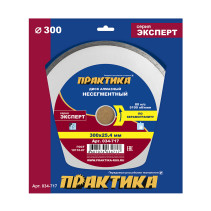 Diamond disc non-segmented PRACTICE "Expert-porcelain stoneware" 300 x 25.4 mm (034-717)