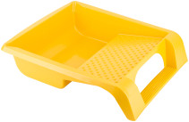 Yellow 395x346 mm paint tray, fixing pedal, Professional