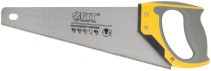 Hacksaw on wood, small red-hot tooth 12 TRI, 3D sharpening, 3K layer.Rubberized handle, 350 mm Pro