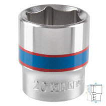 Головка торцевая стандартная шестигранная 3/8", 20 мм KING TONY 333520M